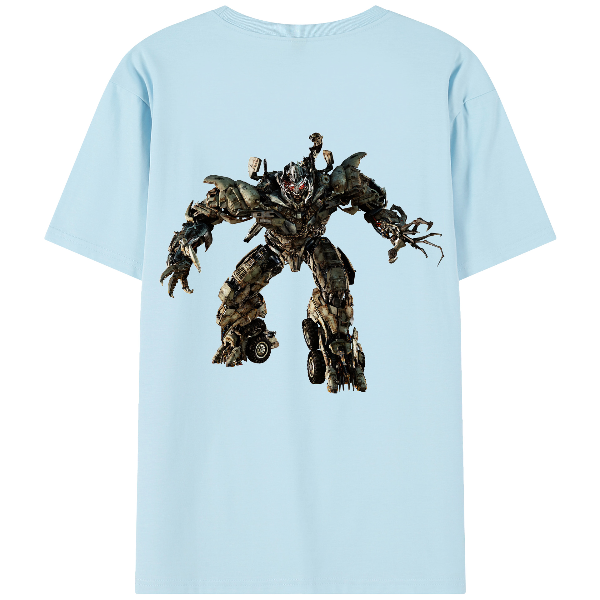 （画像用） Transformers トランスフォーマー 綿100％半袖Tシャツ（背面プリント）